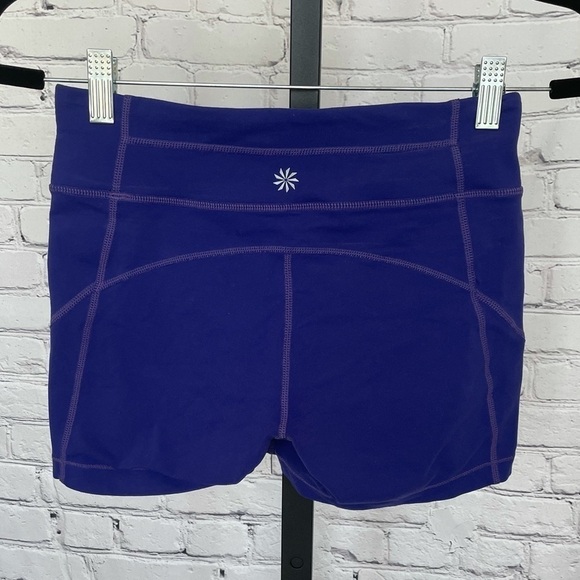 Athleta Purple Tights/Shorts - Picture 2 of 5